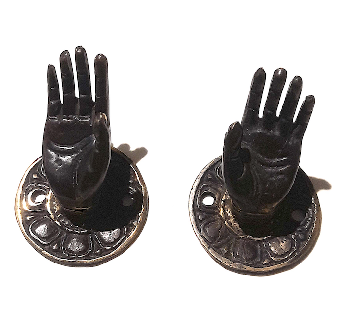 Buddha's hands hooks, cabinet handles, towel rails