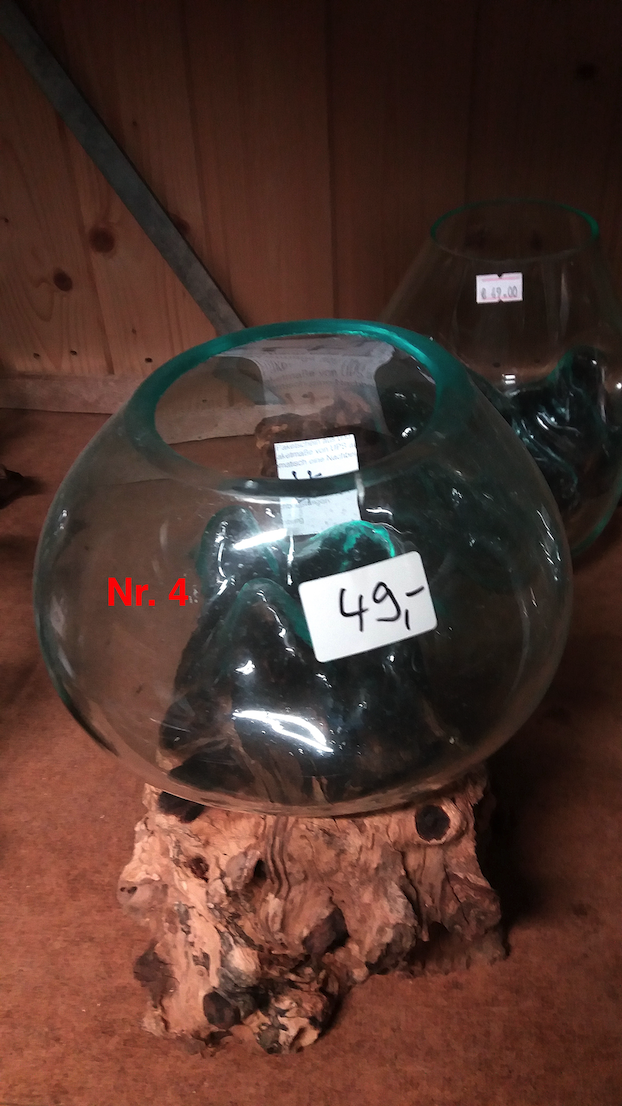 Vase auf Wurzel S Nr.4