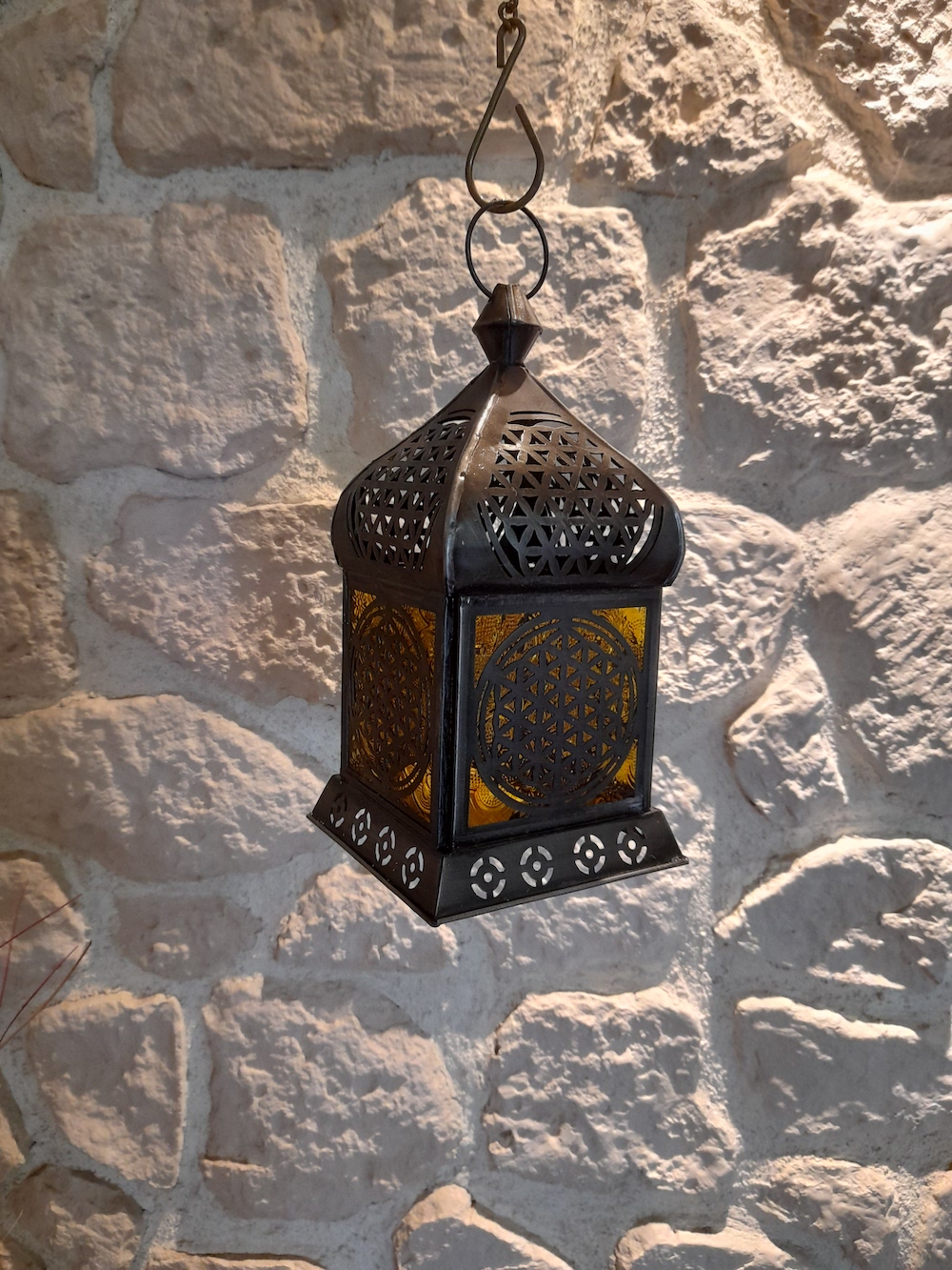 Lantern flower of life, zinc