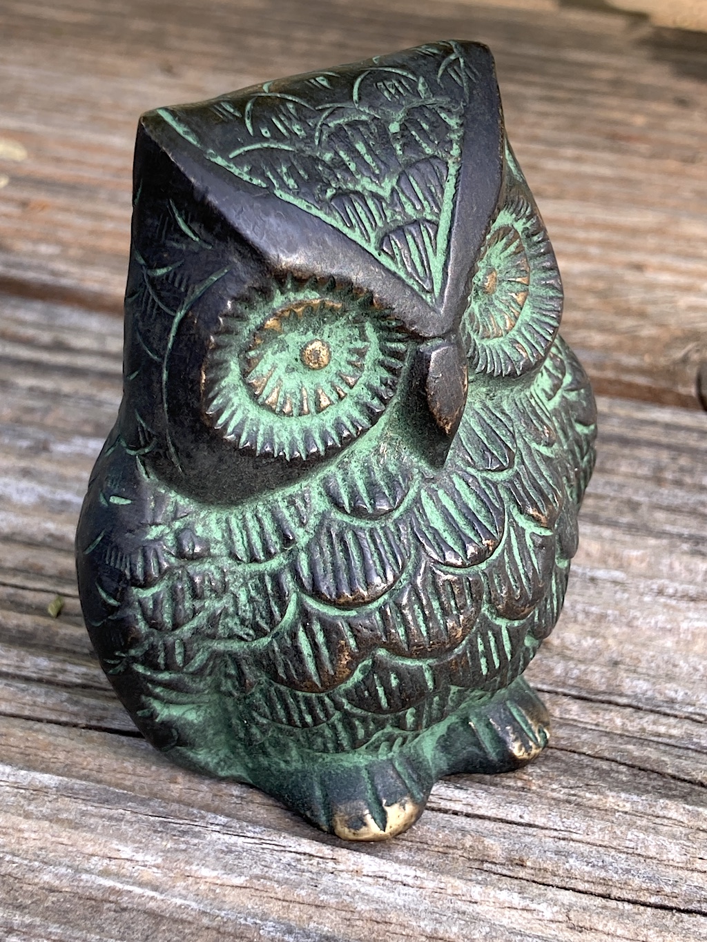Brass Owl Figurine