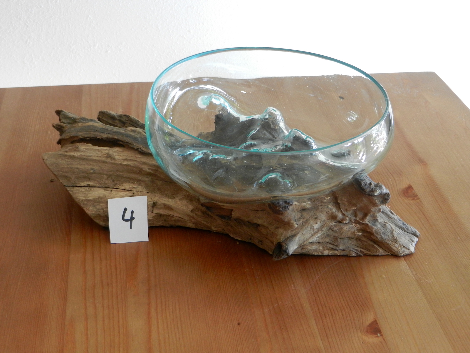  Glasschale auf Wurzel, medium 