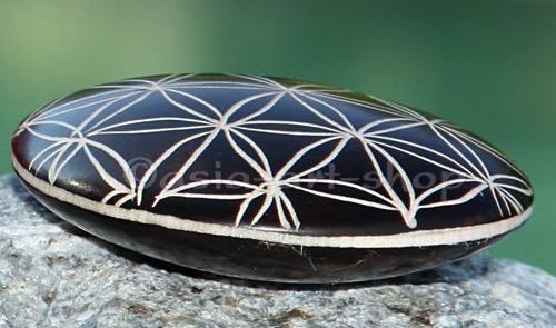 temphandschmeichler_blume_des_lebens-kaffeebraun Hand flatterer