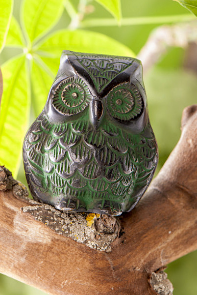 Brass Owl Figurine