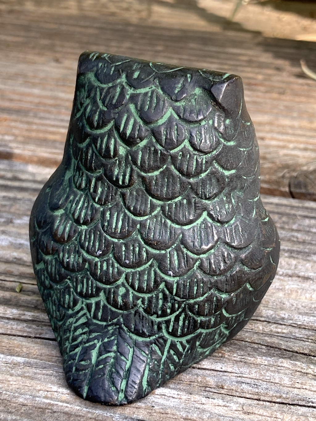 Brass Owl Figurine